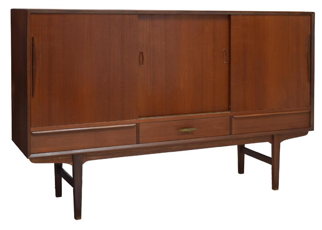 DANISH MID-CENTURY MODERN TEAKWOOD SIDEBOARD (1 of 2)