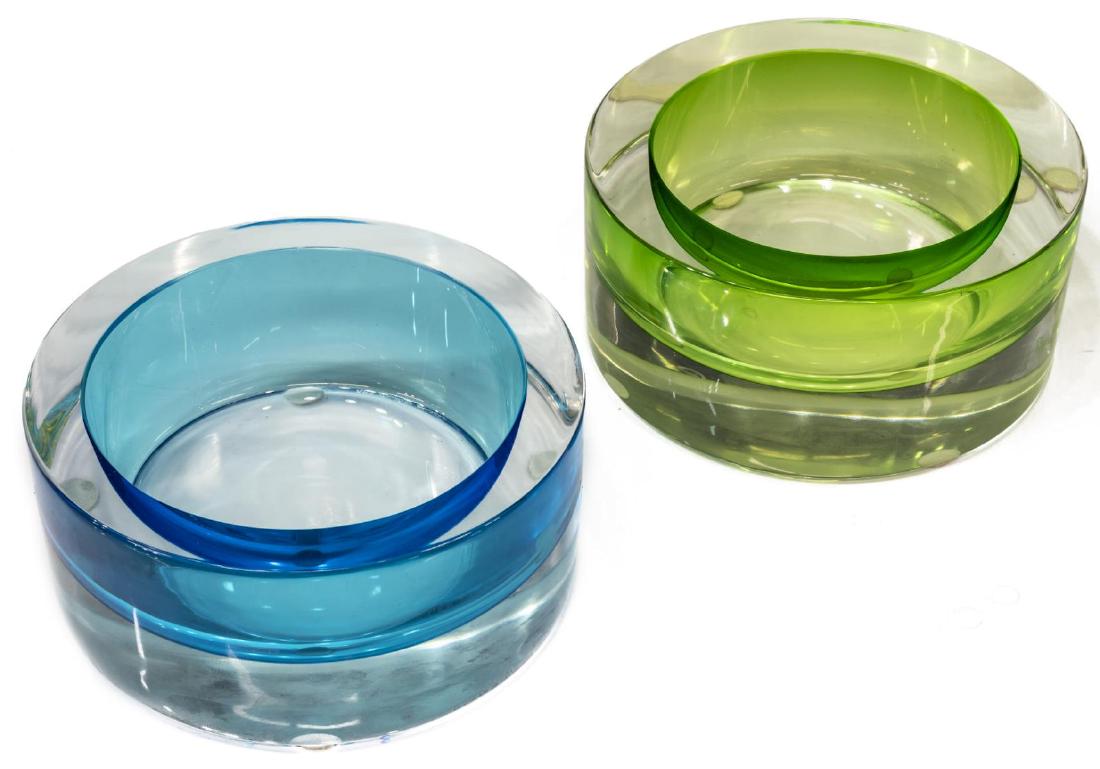 (2) ARS CENEDESE MURANO SOMMERSO ART GLASS BOWLS (1 of 4)
