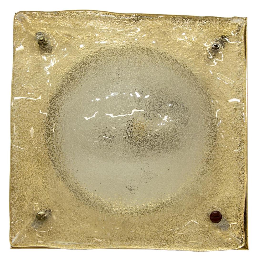 ITALIAN MID-CENTURY MURANO ART GLASS WALL SCONCE (1 of 2)