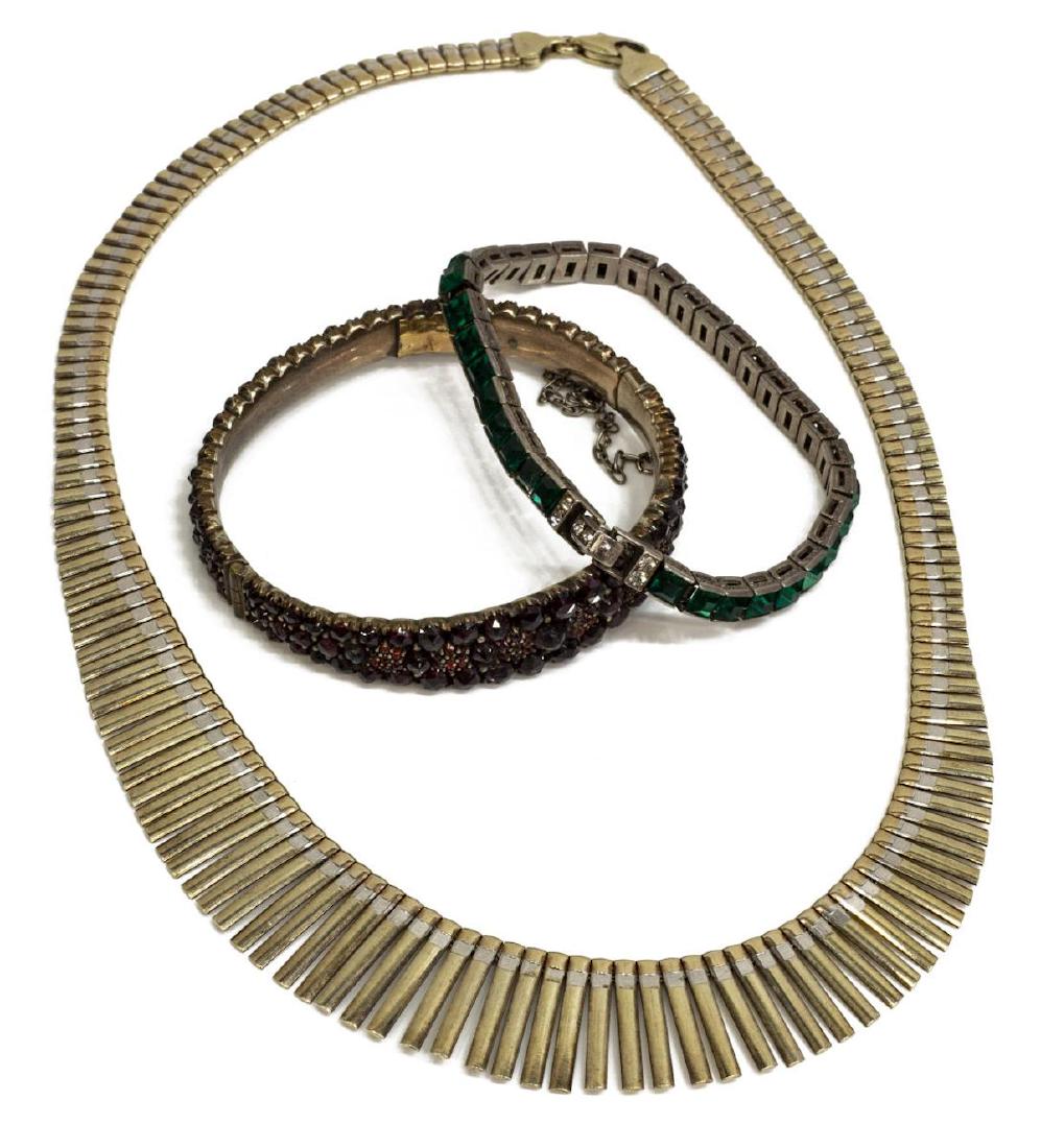 (3) VINTAGE JEWELRY GROUP, STERLING SILVER, GARNET (1 of 5)