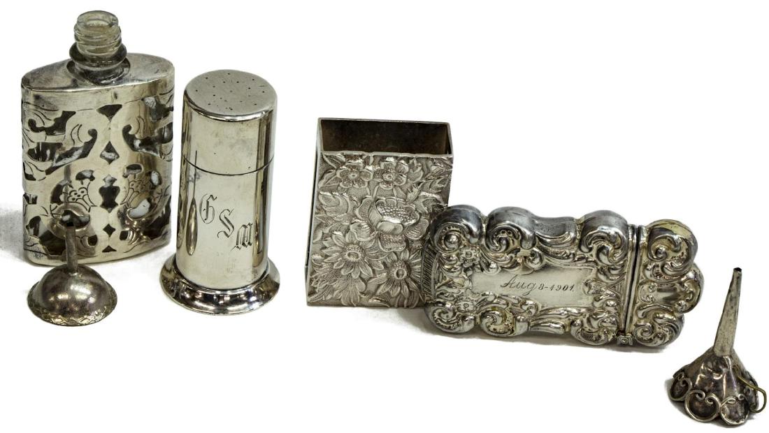 (6) Sterling Silver Match Safes & Matchbox Cover