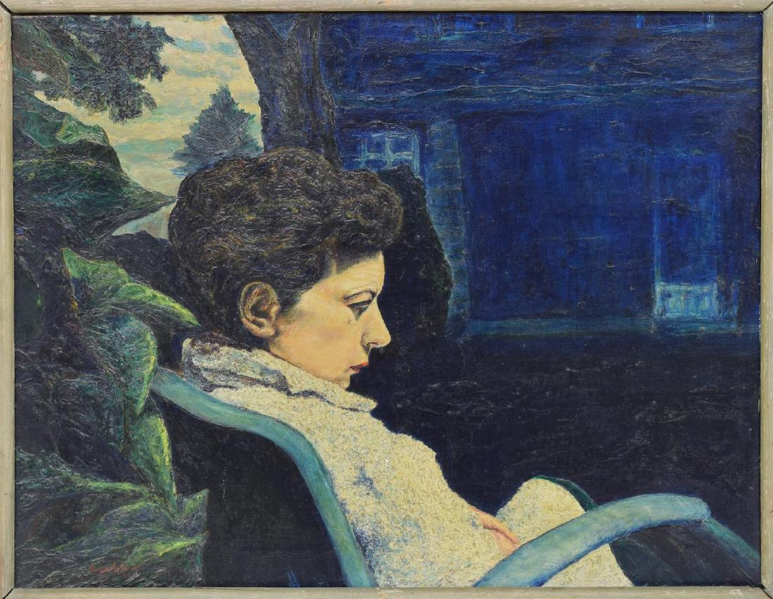 JACQUES LA GRANGE (PENN.) EXHIBITED OIL PAINTING (1 of 7)