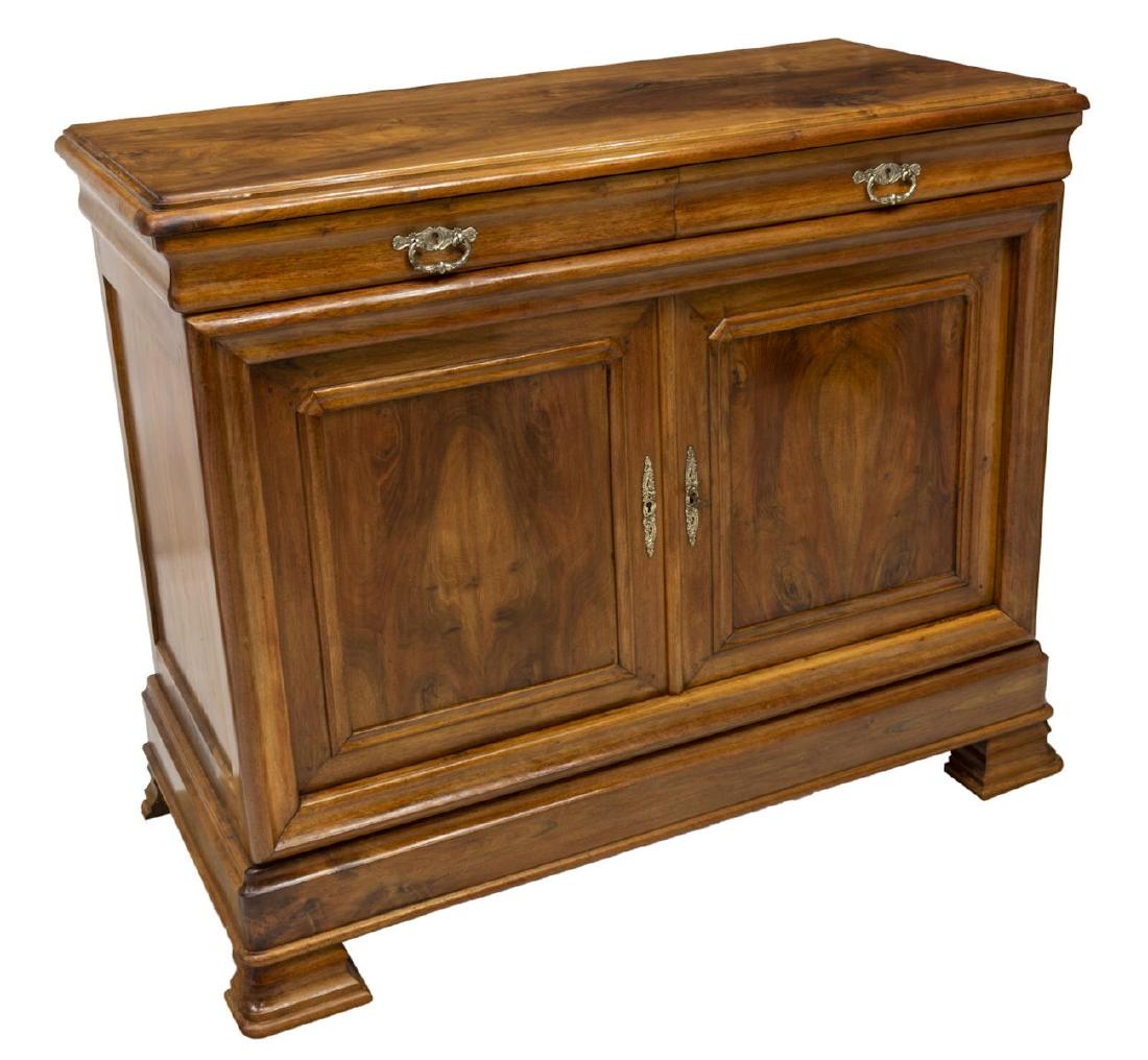 FRENCH LOUIS PHILIPPE WALNUT SERVER (1 of 3)