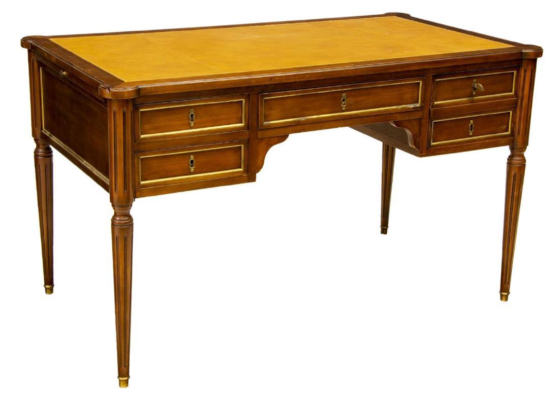 ITALIAN LOUIS XVI STYLE WALNUT WRITING DESK (1 of 4)