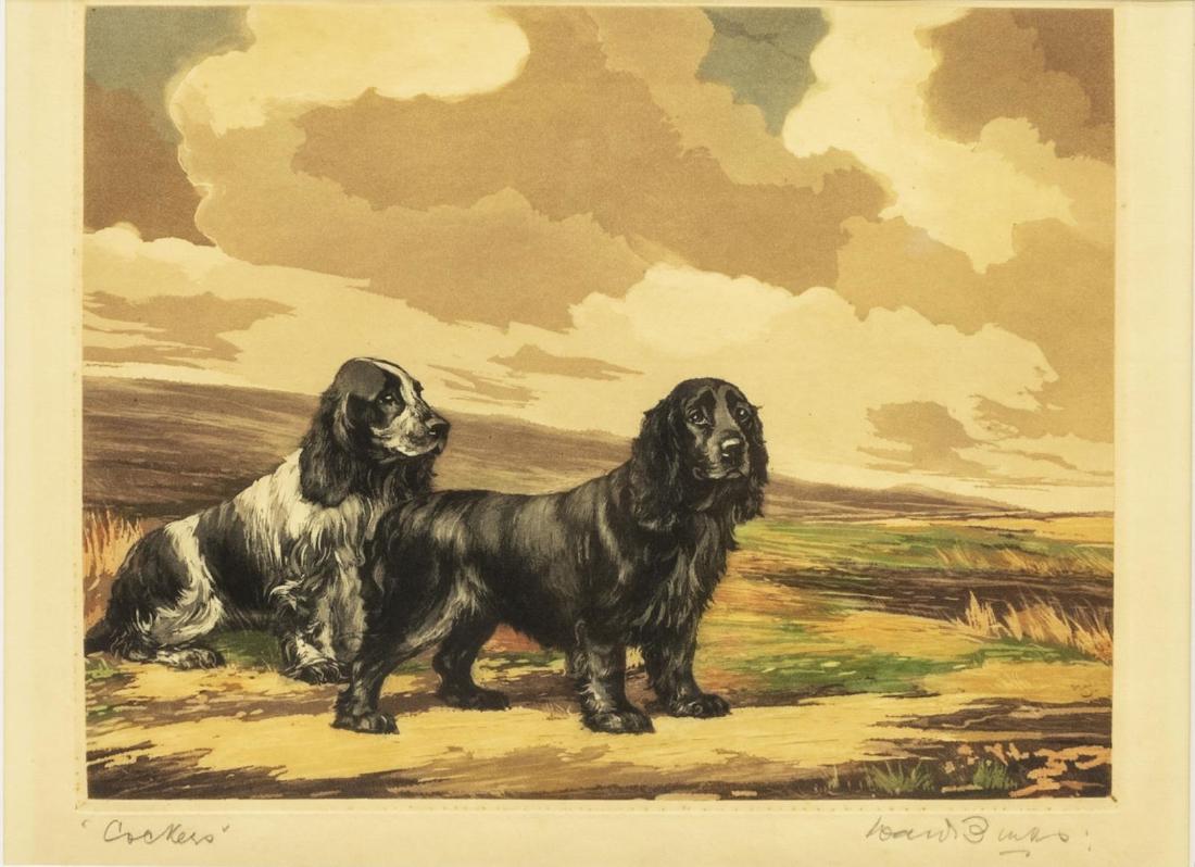 RUBEN WARD BINKS (1880-1950) DOGS AQUATINT (1 of 5)