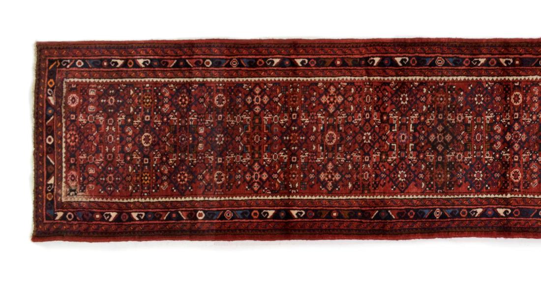 HAND-TIED PERSIAN BIJAR WOOL RUNNER 15' X 2'11" (1 of 5)