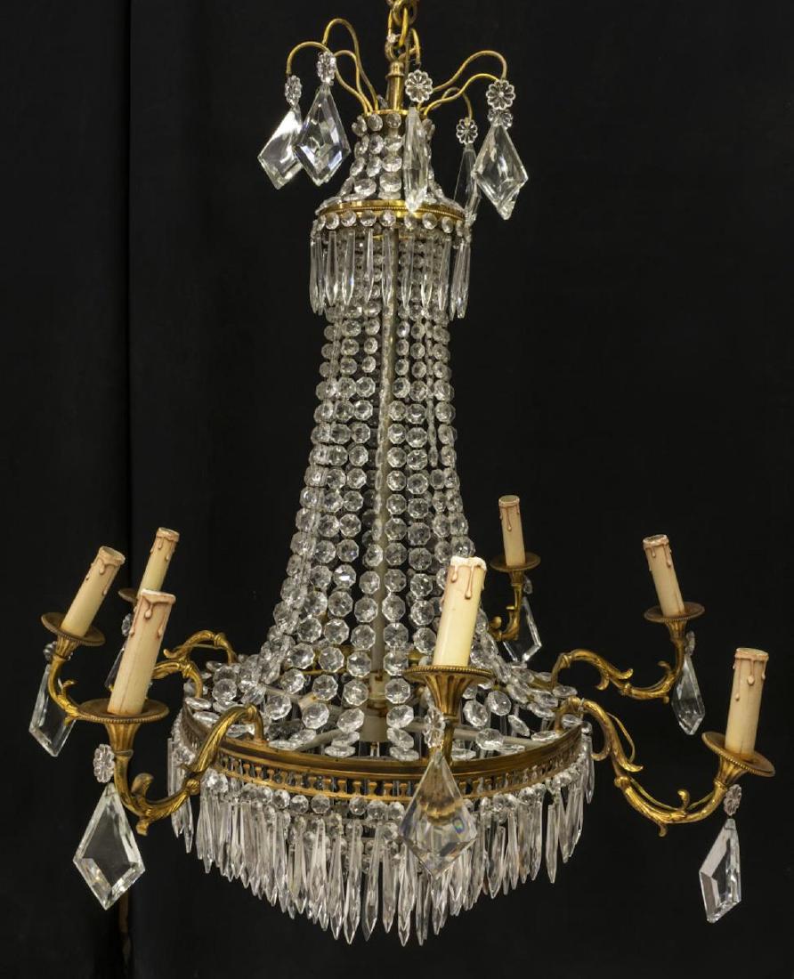 ITALIAN EMPIRE STYLE CRYSTAL 12 LIGHT CHANDELIER (1 of 4)