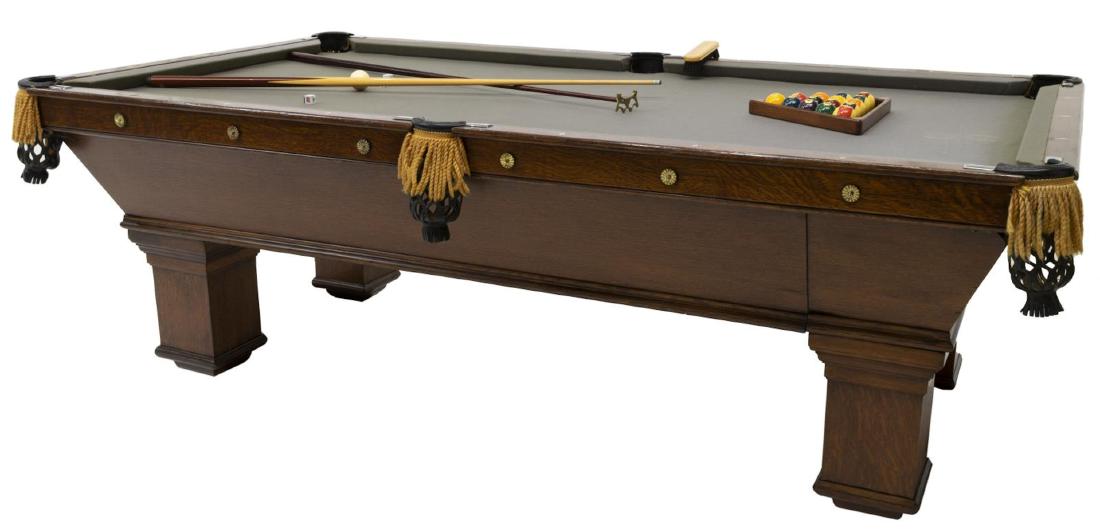 VINTAGE BRUNSWICK POOL TABLE & ACCESSORIES, KEENO (1 of 9)