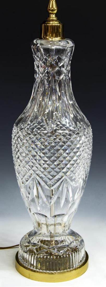 LARGE WATERFORD DIAMOND CUT CRYSTAL TABLE LAMP (1 of 2)