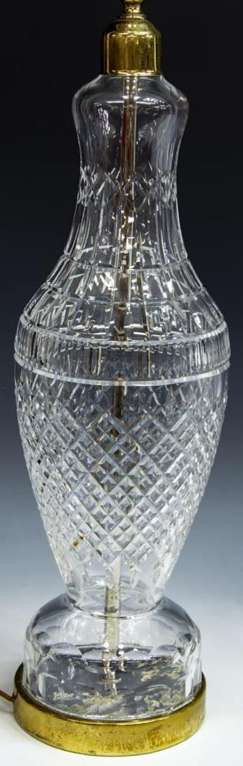 LARGE CUT CRYSTAL TABLE LAMP, WATERFORD ATTRIB. (1 of 2)