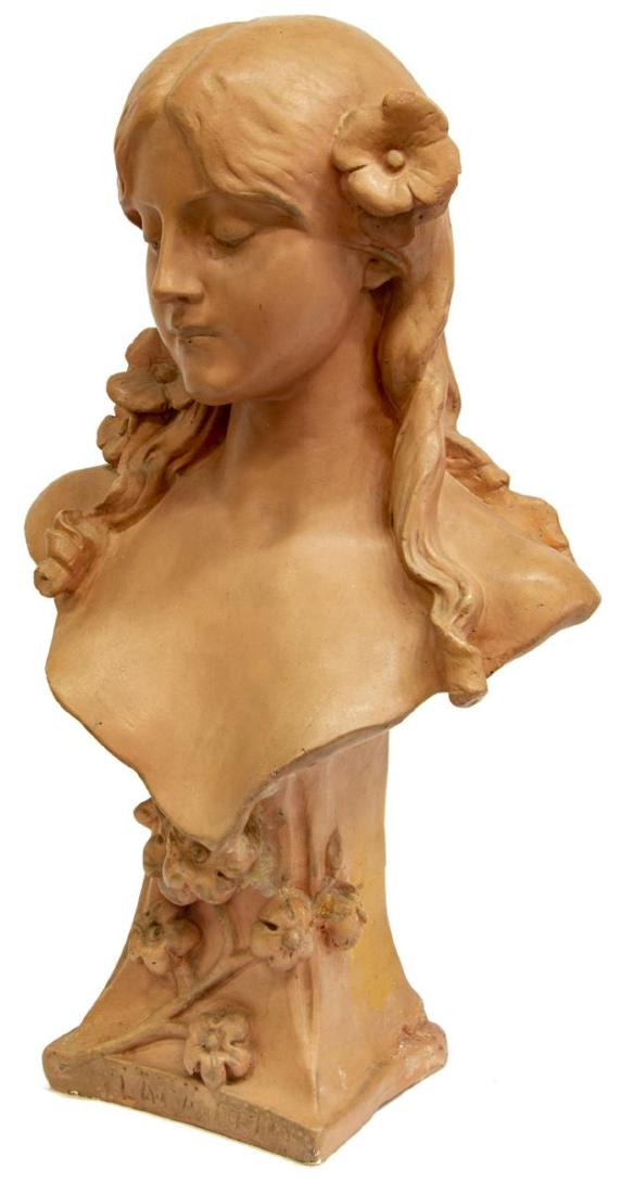 FRENCH ART NOUVEAU STYLE CAST FEMALE BUST (1 of 3)