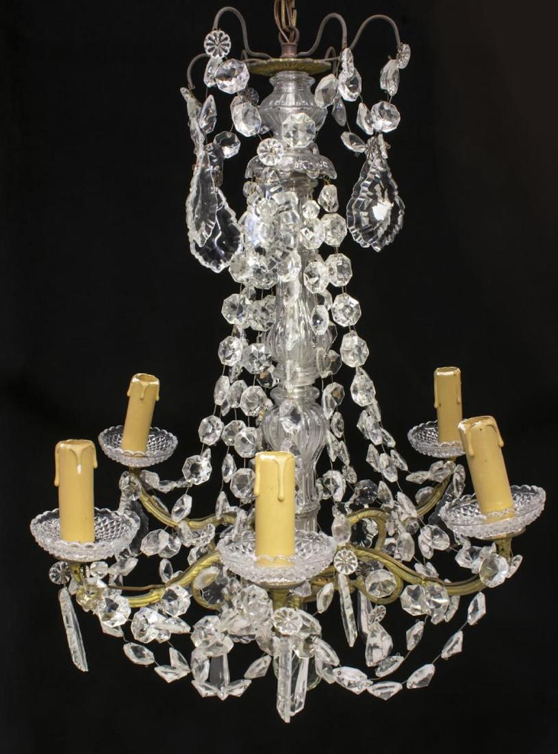 CONTINENTAL MARIA THERESA STYLE 6 LIGHT CHANDELIER (1 of 3)