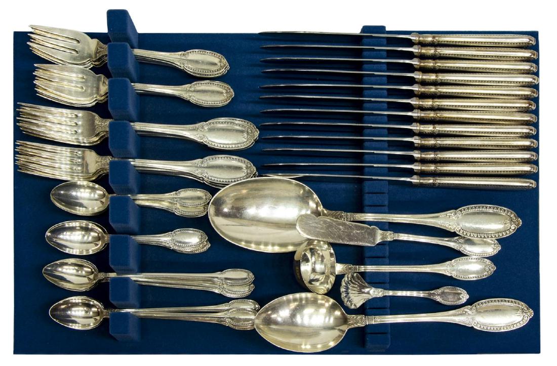 (65) BUCCELLATI 'EMPIRE' STERLING FLATWARE SERVICE (1 of 4)
