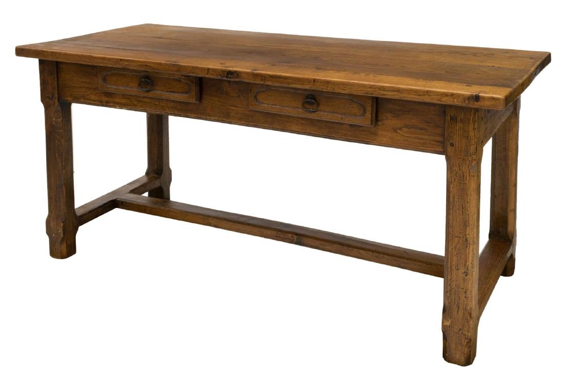 LARGE FRENCH OAK REFECTORY WORK TABLE (1 of 2)