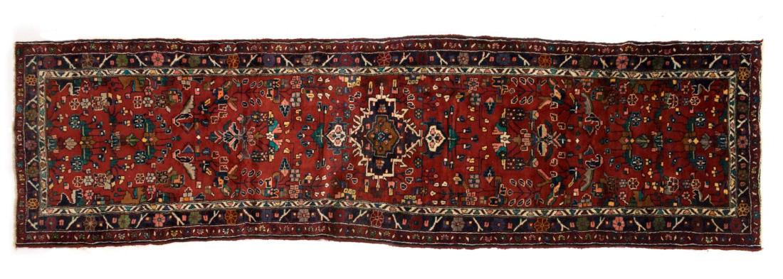 HAND-TIED PERSIAN SARUQ WOOL RUNNER 13'5" X 3'9" (1 of 3)
