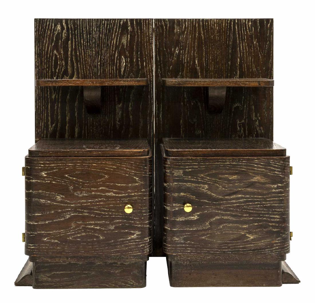 (2) FRENCH ART DECO BEDSIDE CABINETS (1 of 3)