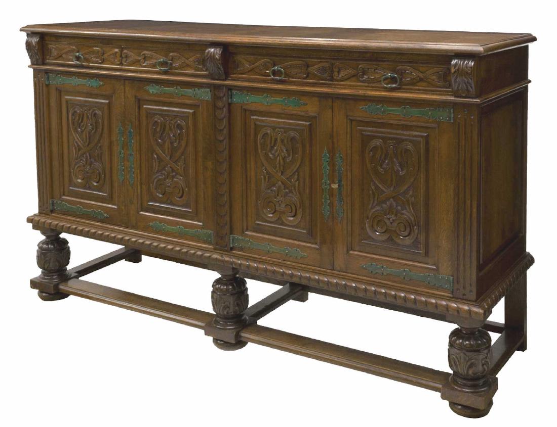 SPANISH RENAISSANCE REVIVAL SIDEBOARD (1 of 2)