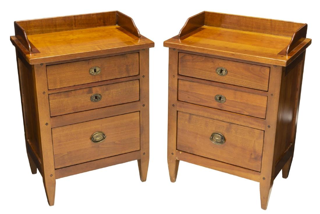 (PAIR) ITALIAN BEDSIDE CABINETS (1 of 3)