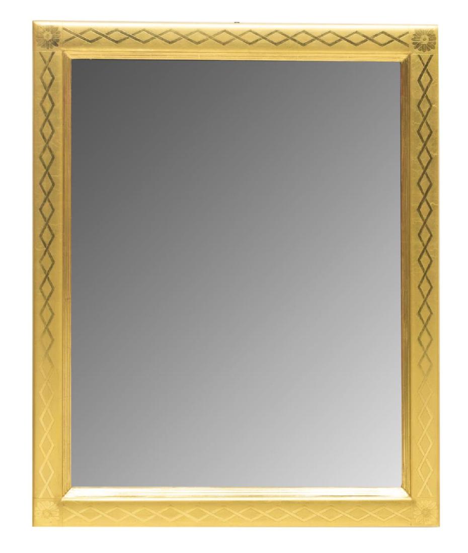 ITALIAN GILT FRAMED BEVELED WALL MIRROR (1 of 3)