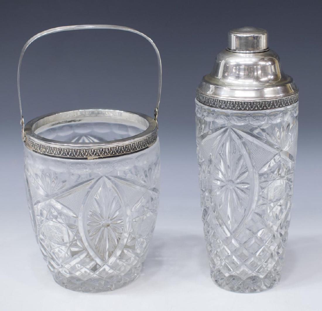 (2) 800 SILVER & CRYSTAL DRINK SHAKER & ICE BUCKET (1 of 6)