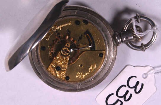 ELGIN RAYMOND HUNTER CASE POCKET WATCH SIZE 18 - 2