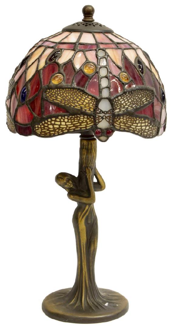 PETITE TIFFANY STYLE DRAGON FLY TABLE LAMP (1 of 2)