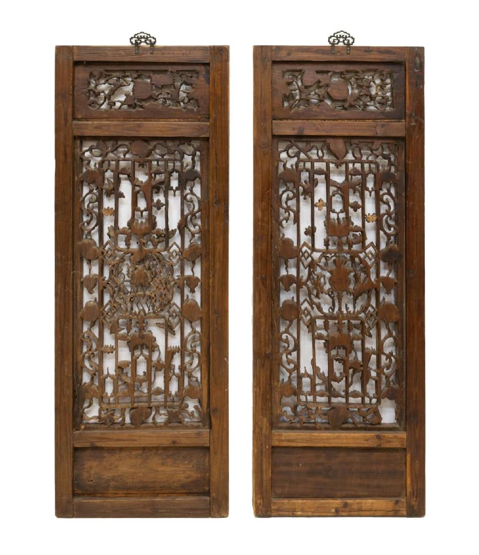 (2) CHINESE PIERCED & CARVED ARCHITECTURAL PANELS (1 of 2)