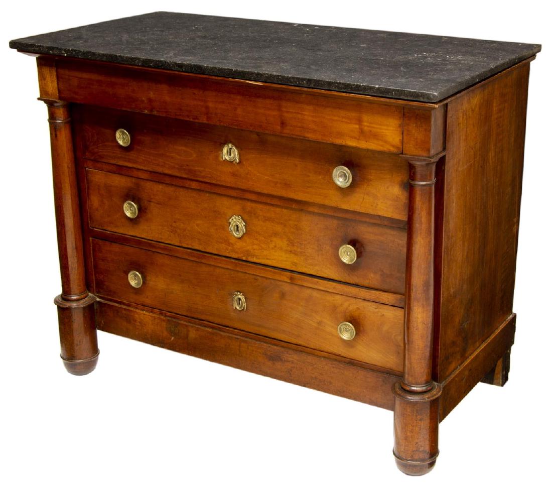 ANTIQUE FRENCH EMPIRE STYLE FRUITWOOD COMMODE (1 of 3)