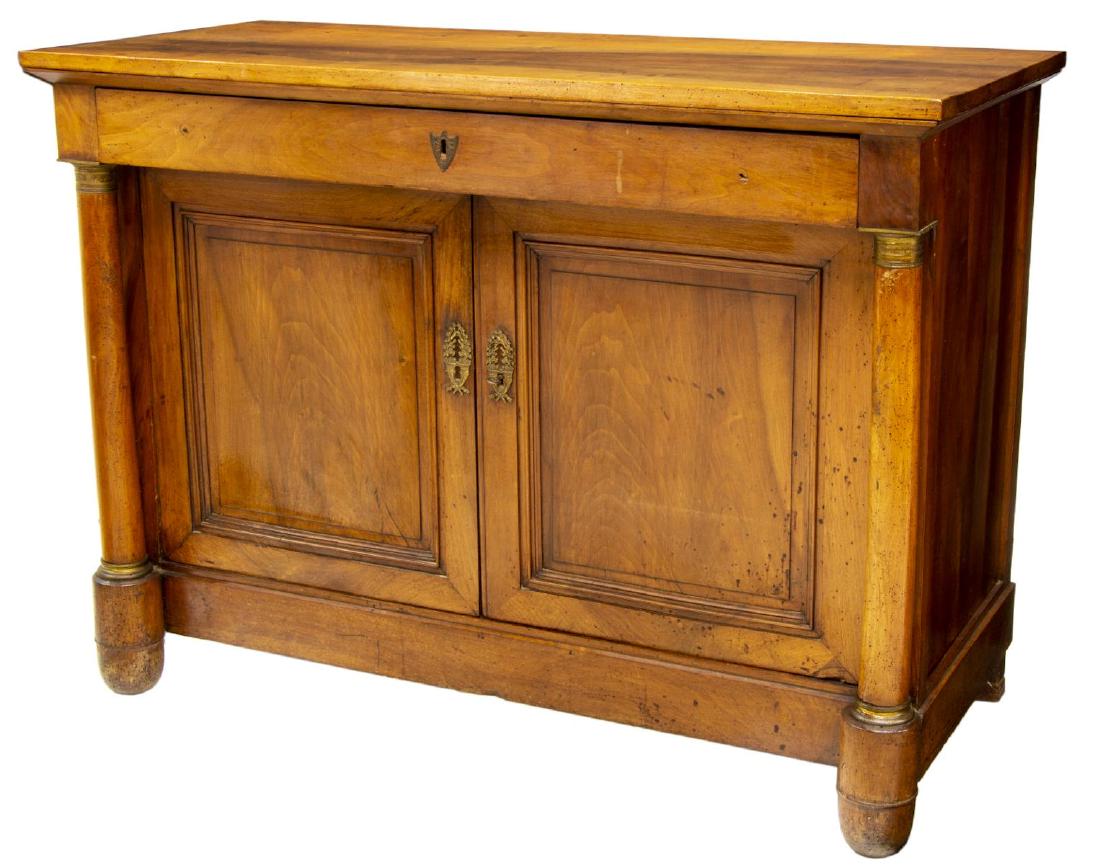 FRENCH EMPIRE STYLE WALNUT BUFFET (1 of 3)