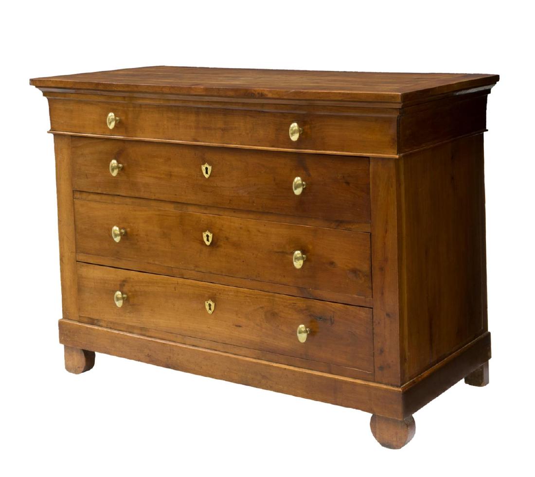 FRENCH LOUIS PHILIPPE FRUITWOOD COMMODE (1 of 4)