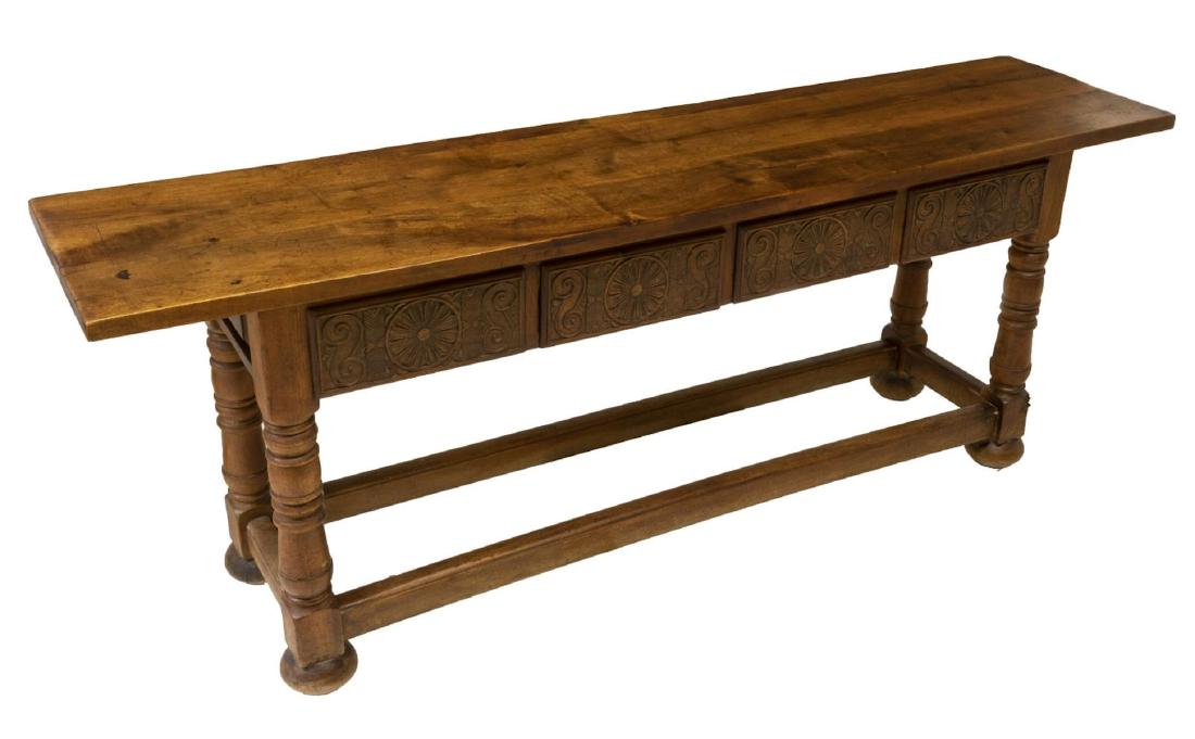 SPANISH BARCELONA BAROQUE STYLE CARVED TABLE (1 of 4)