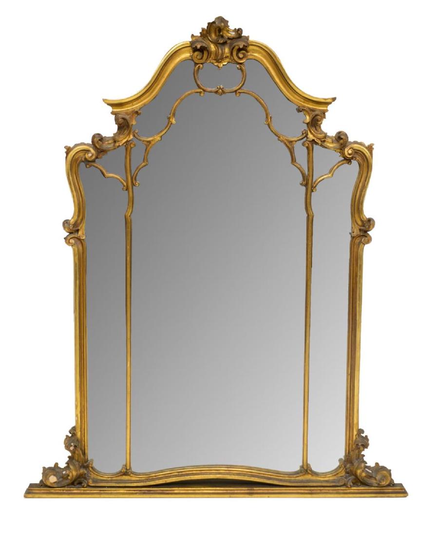 VENETIAN CARVED GILTWOOD WALL MIRROR (1 of 2)
