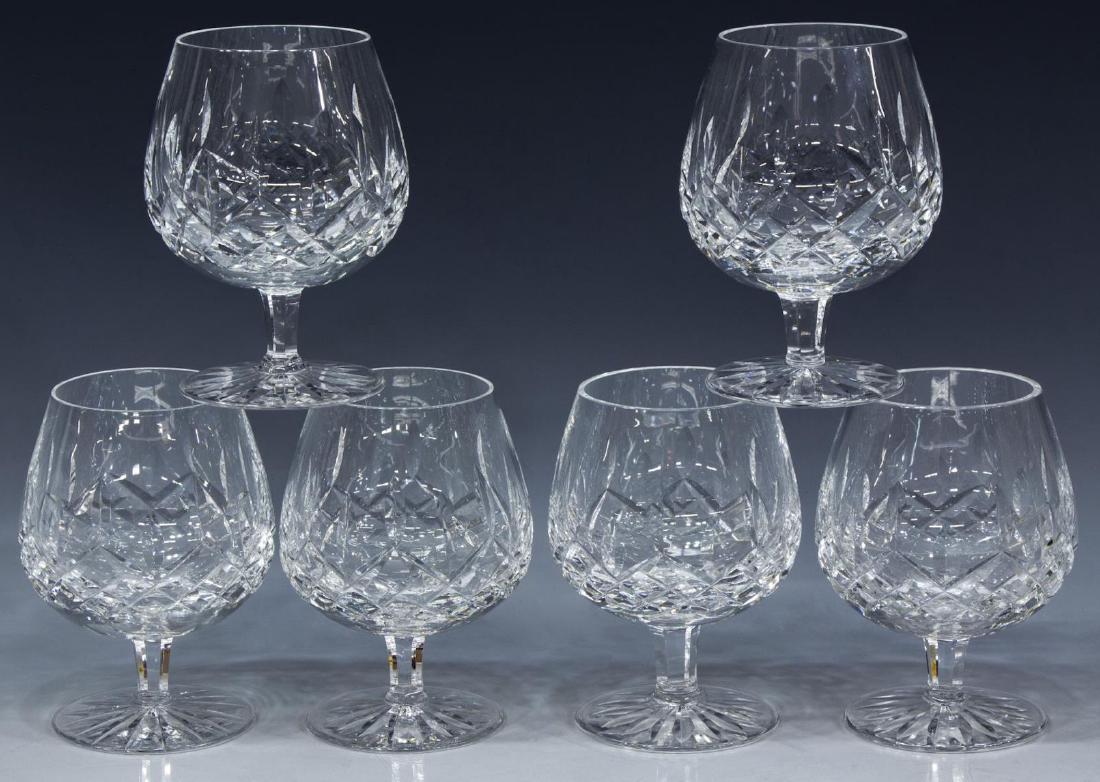 (6) WATERFORD LISOMRE PATTERN BRANDY GLASSES, (1 of 3)