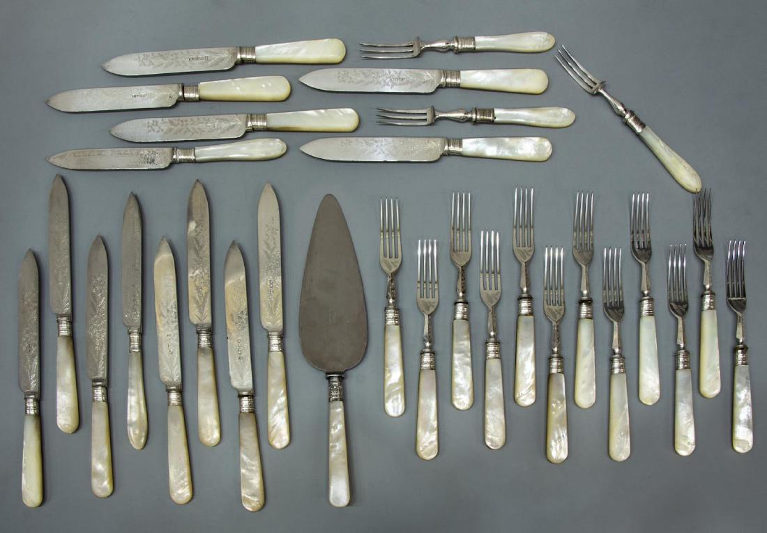 (30 MARTIN HALL & CO. & OTHER FRUIT KNIVES & FORKS (1 of 4)