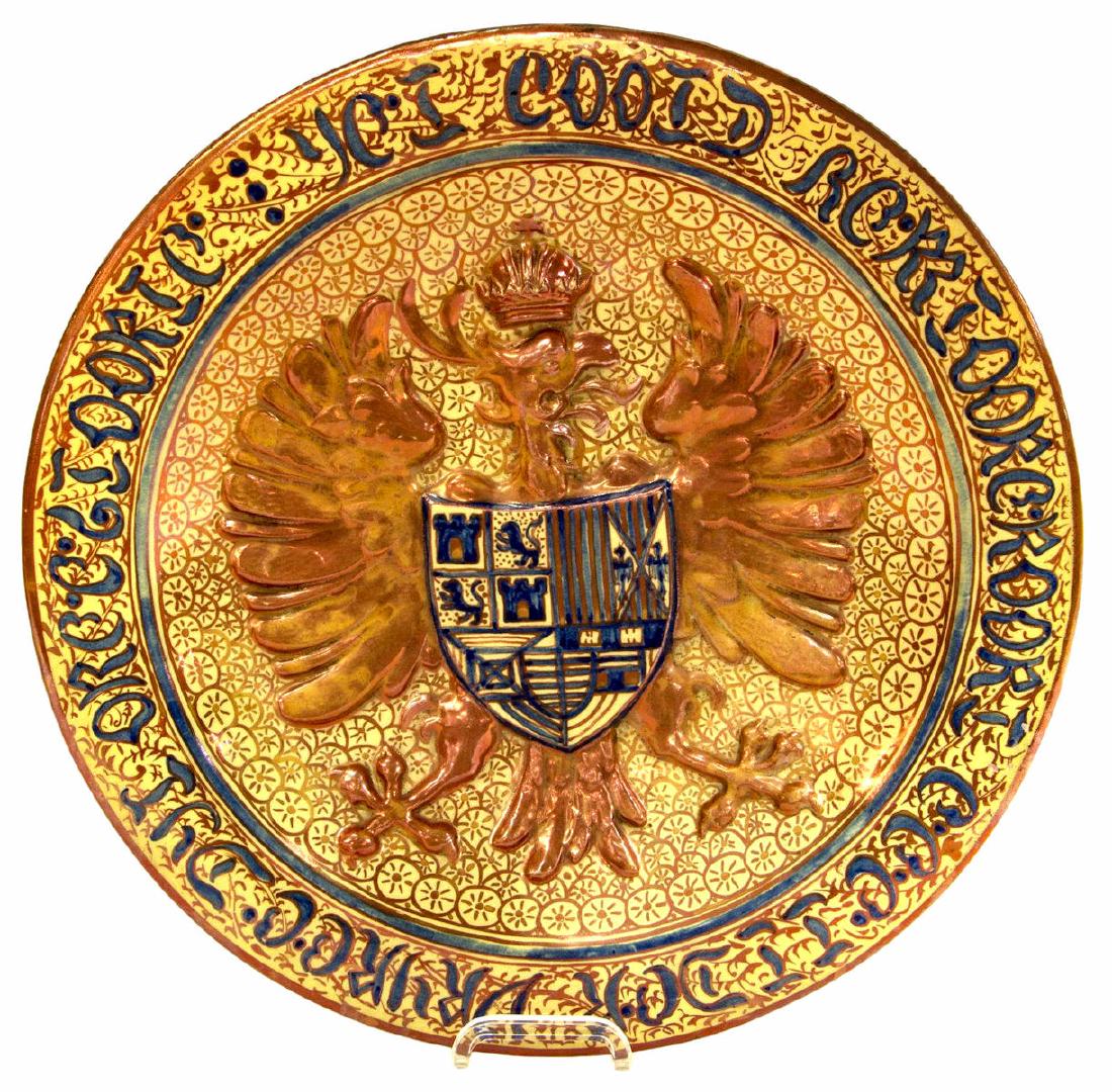 HISPANO-MORESQUE REVIVAL REFLEJOS LUSTRE CHARGER (1 of 3)