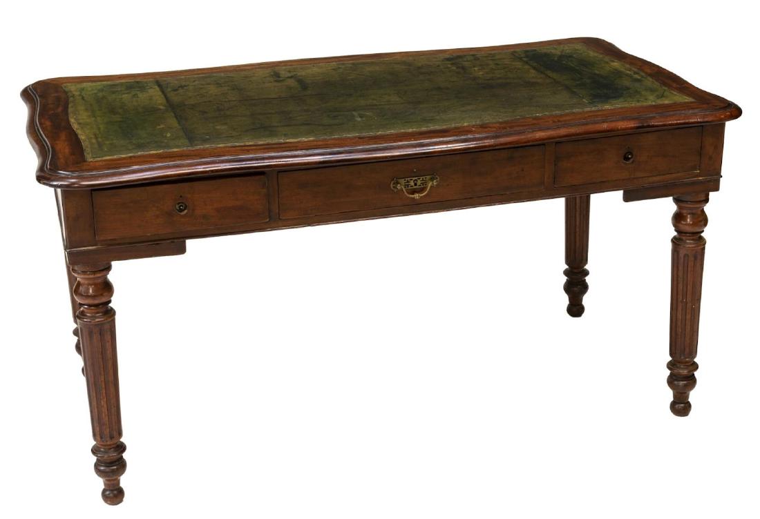 FRENCH MAHOGANY LIBRARY TABLE (1 of 2)