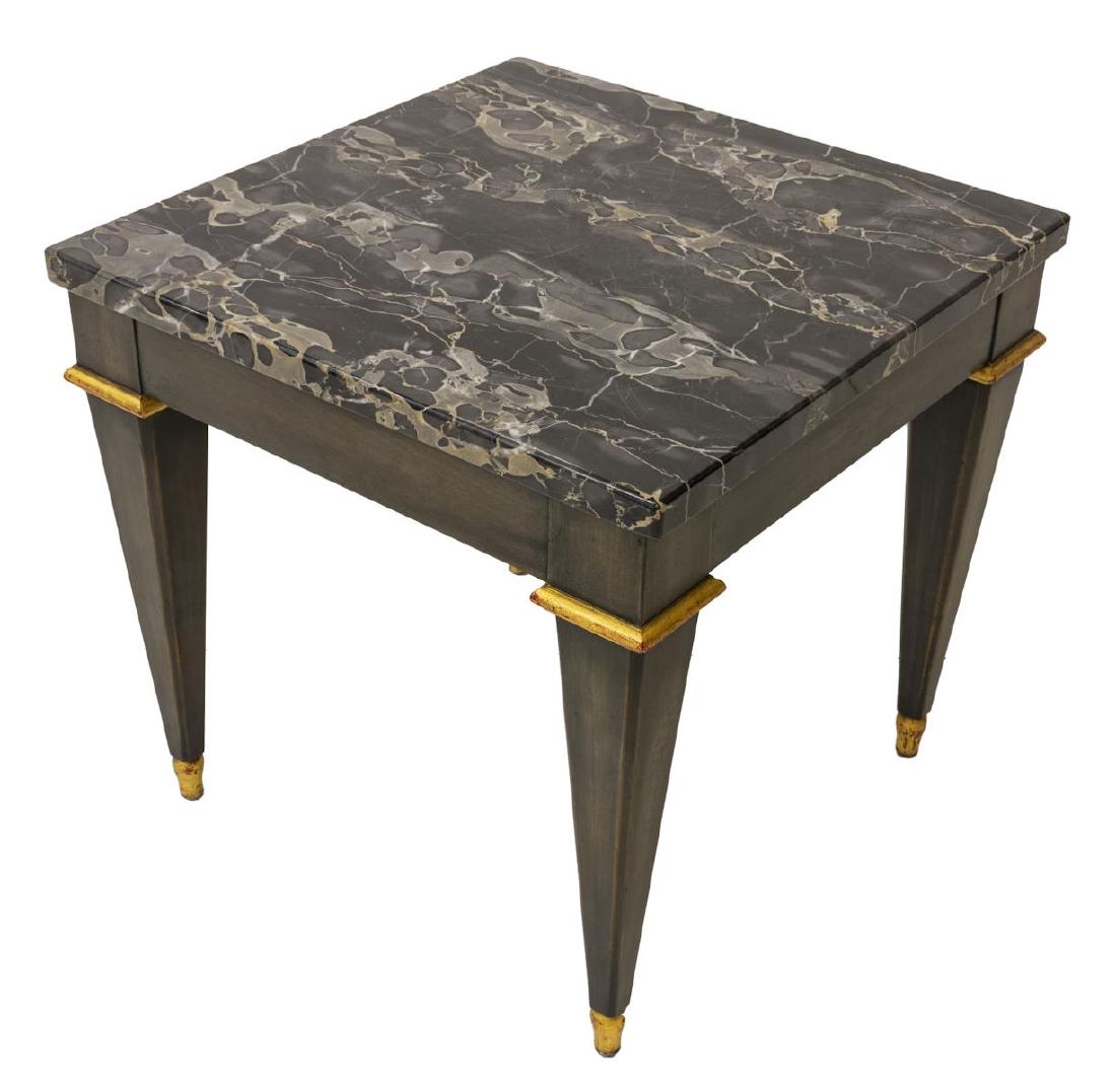 Baker Furniture Marble Top Side Table