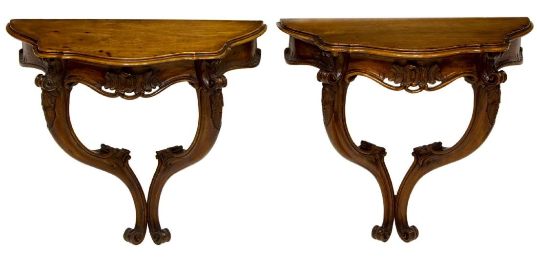 (PAIR) ITALIAN LOUIS XV STYLE WALL BRACKETS (1 of 2)