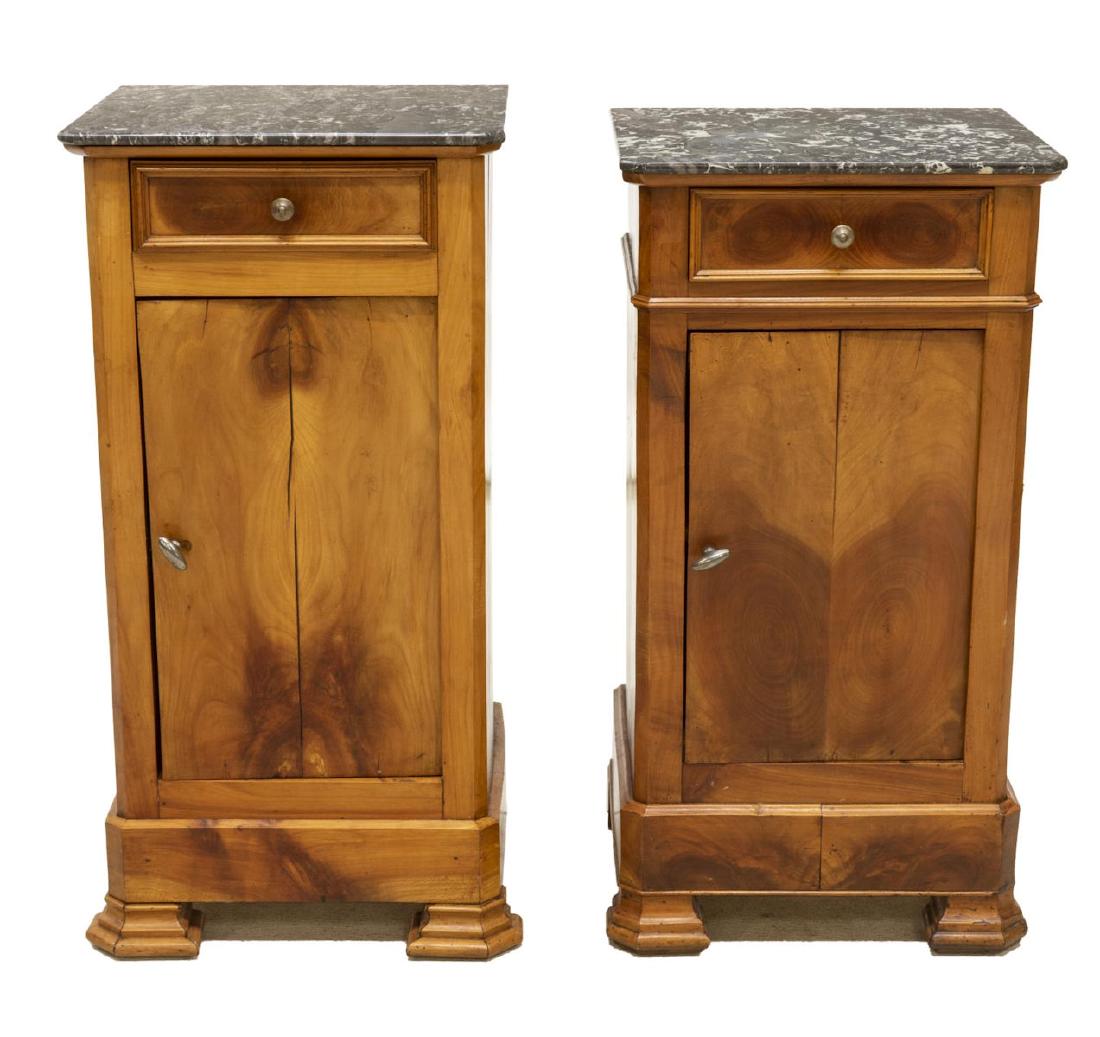(2) LOUIS PHILLIPE PERIOD FRUITWOOD SIDE CABINETS (1 of 2)