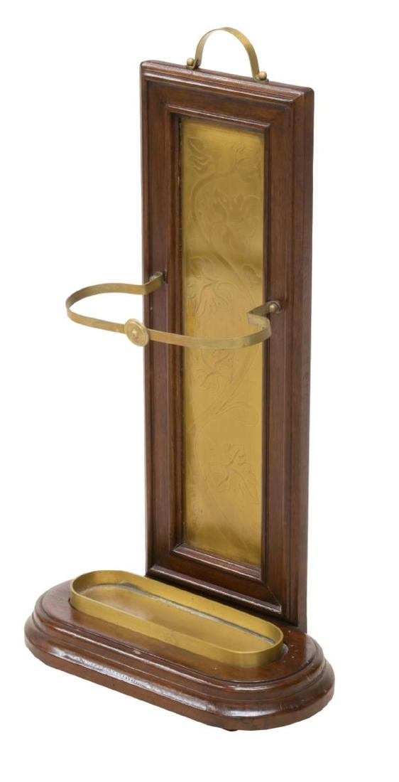 FRENCH GILT METAL & WALNUT UMBRELLA STAND (1 of 2)