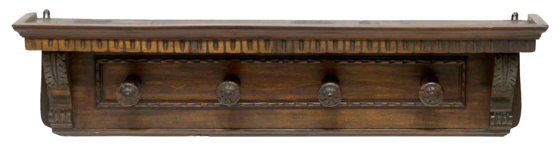 ITALIAN RENAISSANCE REVIVAL CARVED HAT RACK (1 of 3)