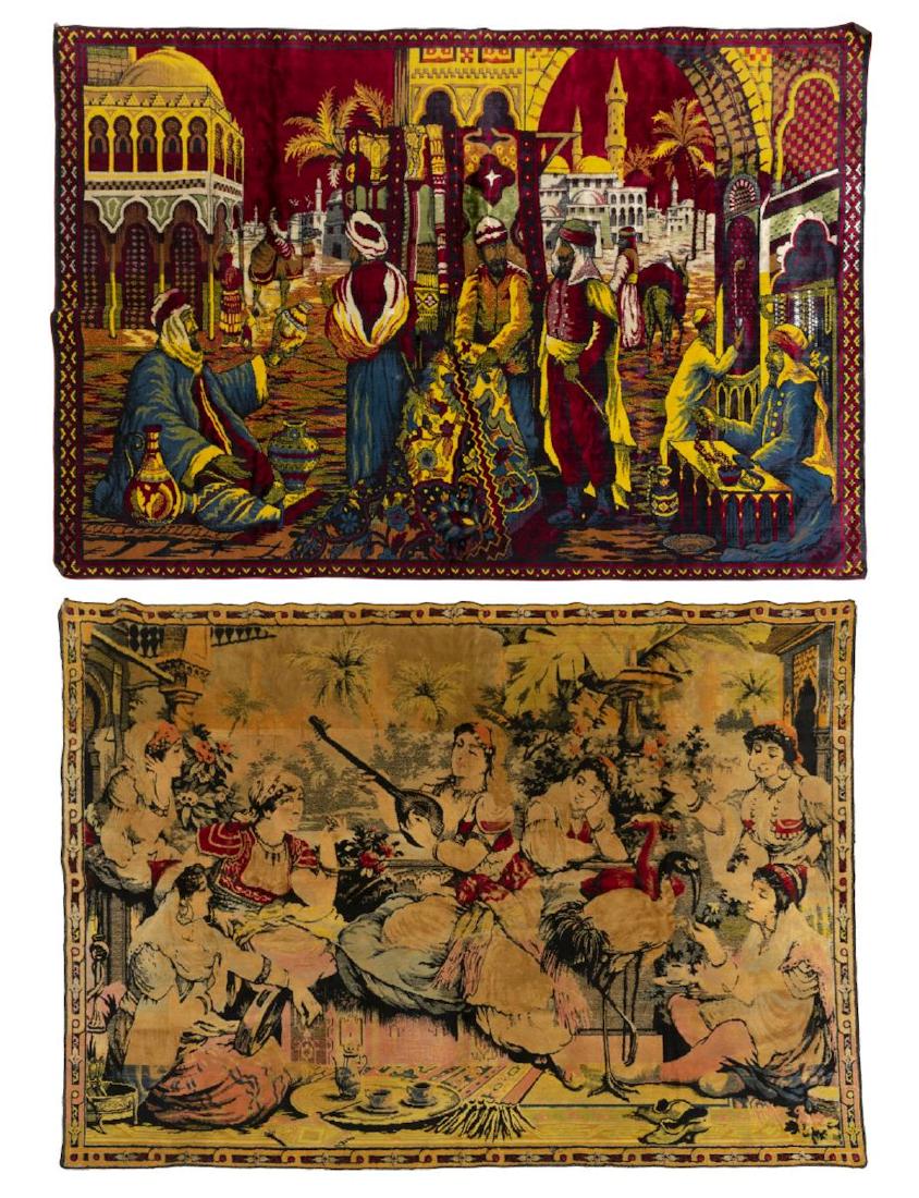 (2) ORIENTALIST STYLE WALL HANGINGS (1 of 5)