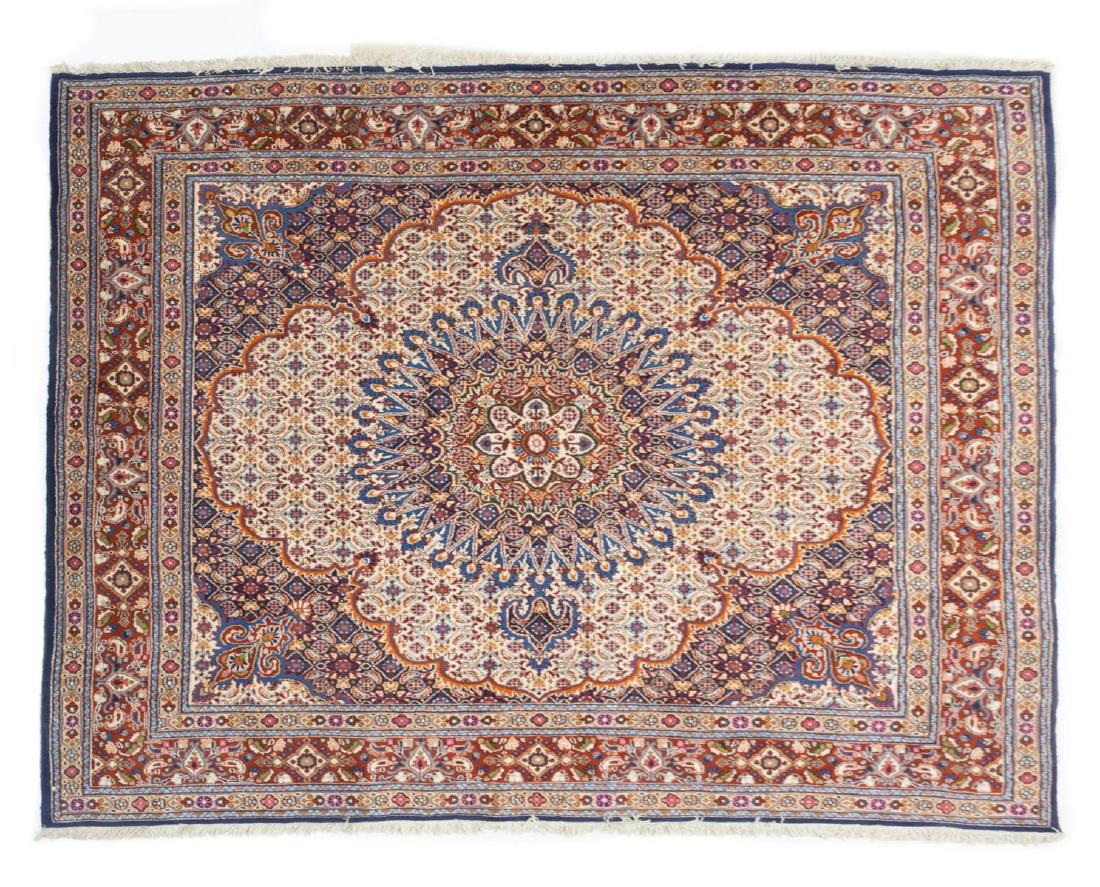 PERSIAN HAND-TIED MOOD RUG 6'11" X 6'10" (1 of 3)