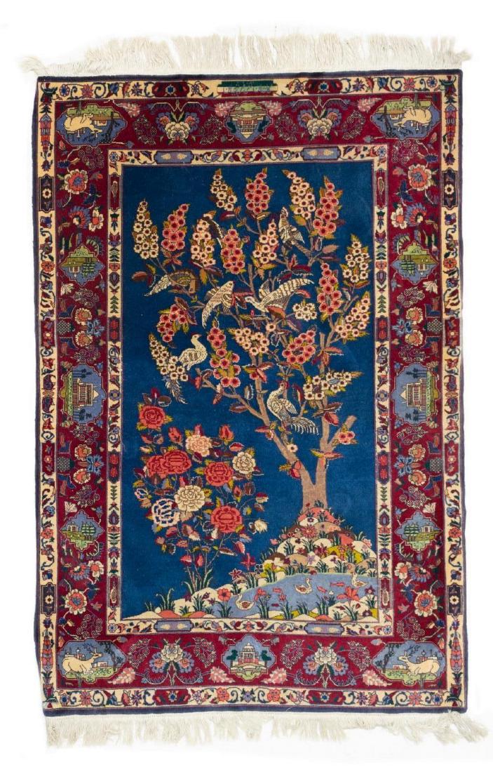 PERSIAN HAND-TIED TABRIZ STORY RUG 6'5" X 4'5" (1 of 4)