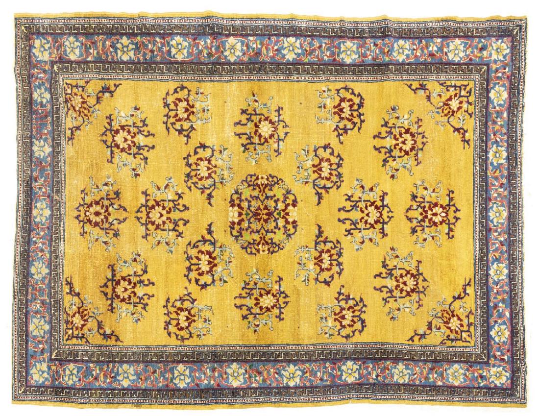 HAND-TIED KHOTAN RUG 6'7" X 9'7" (1 of 3)
