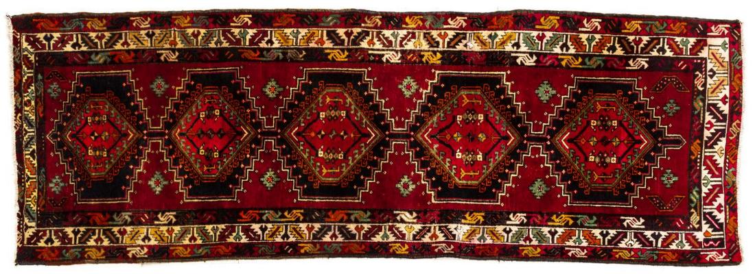 PERSIAN HANDTIED SERAPI FLOOR RUNNER 10'10" X 3"7" (1 of 3)