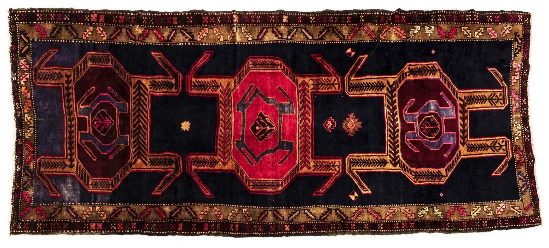 PERSIAN HAND-TIED FLOOR RUNNER 11'8" X 4'9" (1 of 3)