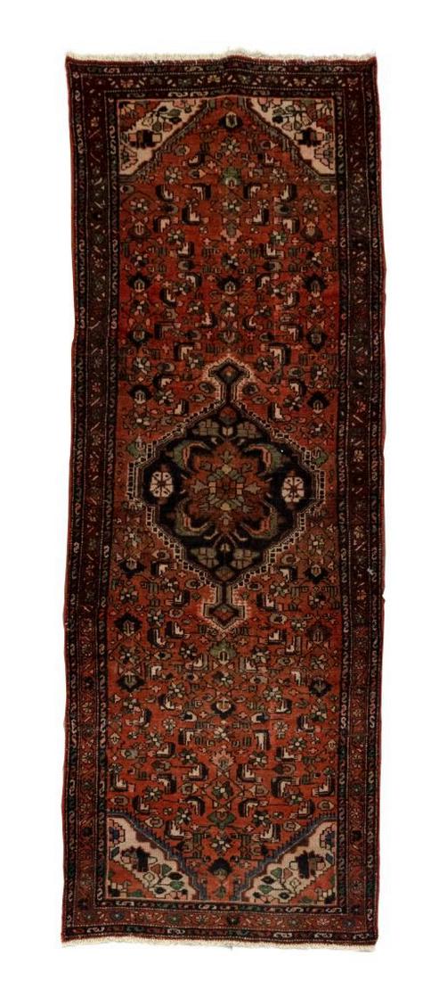 HAND-TIED PERSIAN SERAPI FLOOR RUNNER 10' X 3'4" (1 of 2)