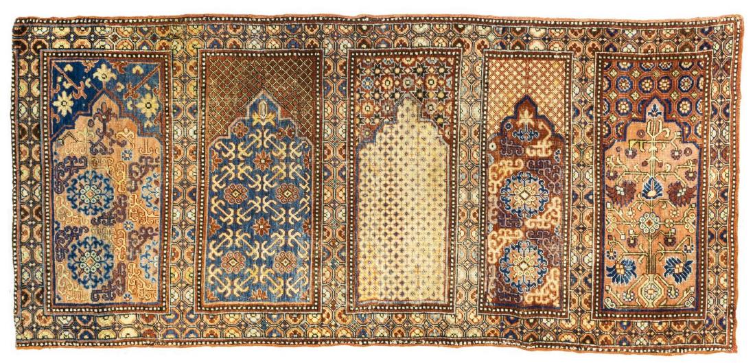 ANTIQUE HAND-TIED KONYA FLOOR RUNNER 8'5" X 3'7" (1 of 3)