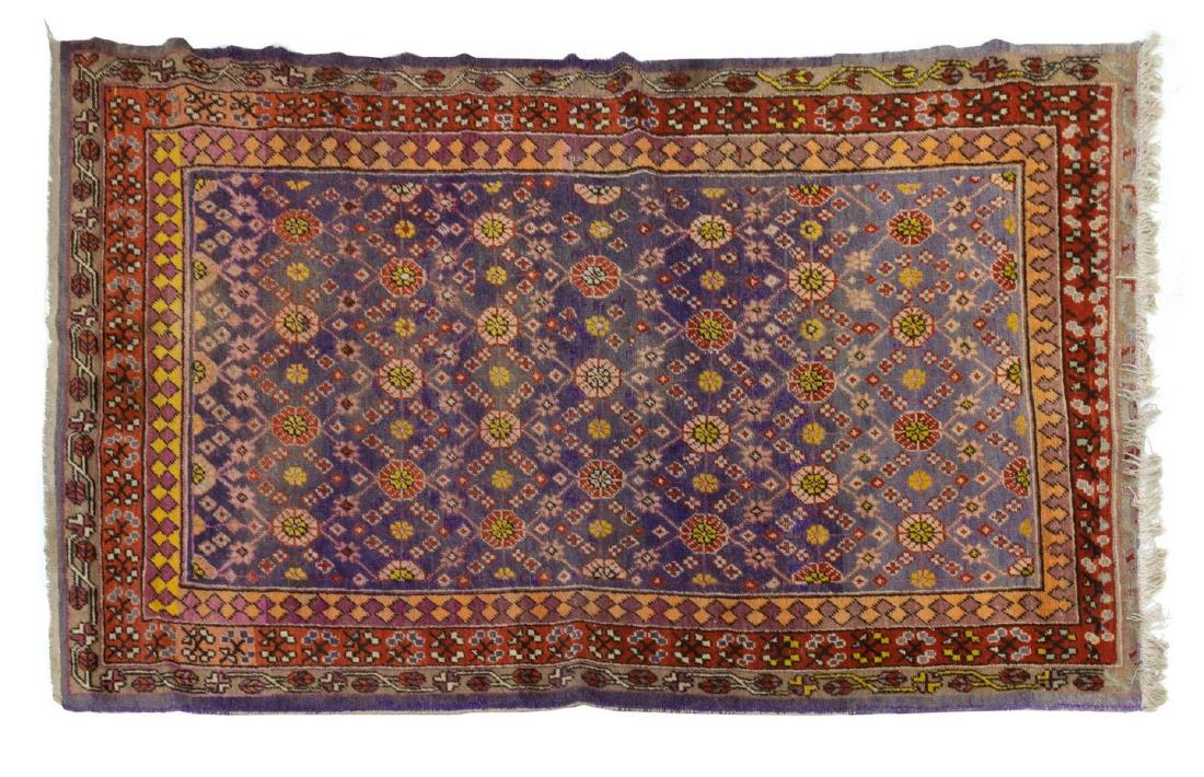HAND-TIED KHOTAN RUG 7'4" X 4'1" (1 of 4)